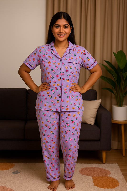 Women Collar Co-ord Set