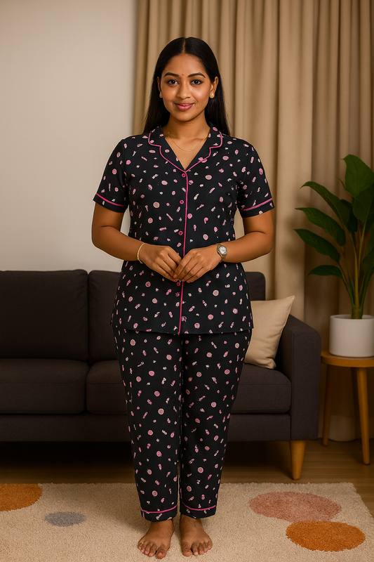 Women Collar Co-ord Set