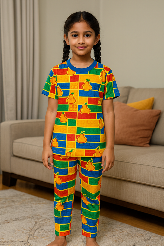 Kids Half Sleeve & Pant Co-ord Set