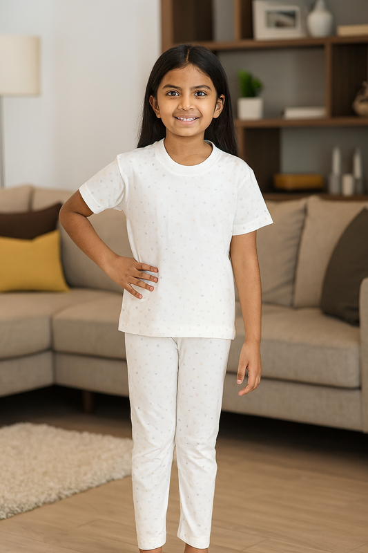 Kids Half Sleeve & Pant Co-ord Set