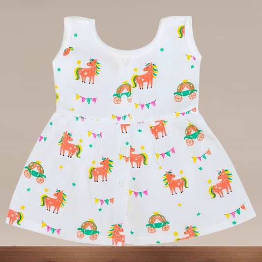 Muslin Premium Button Frock