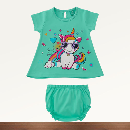 Baby Girl Frock Shorts set  - 212