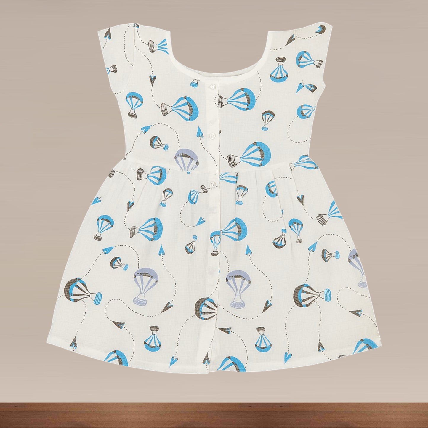 Muslin Premium Baby Girl Frill Frock