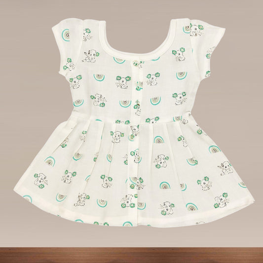 Muslin Premium Baby Frill Frock
