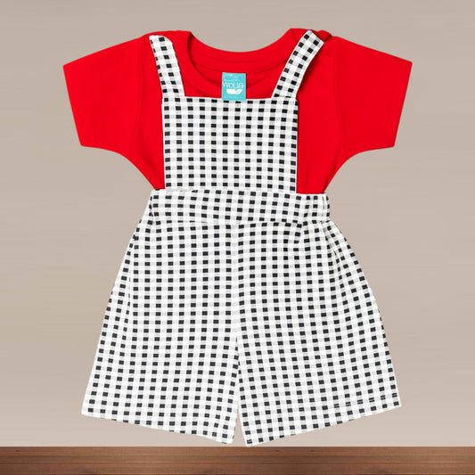 Premium Girl Baby Dungaree Set  - 222