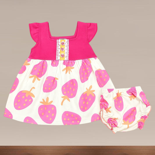 Premium Girl Baby Fancy Frock Set - 233