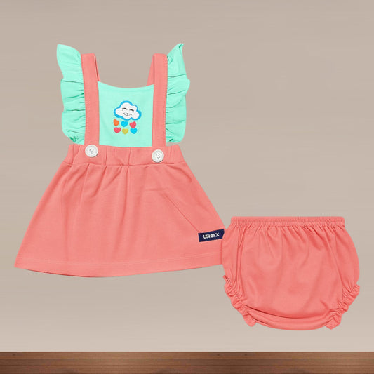 Baby Girl Frock & Shorts Set - 230