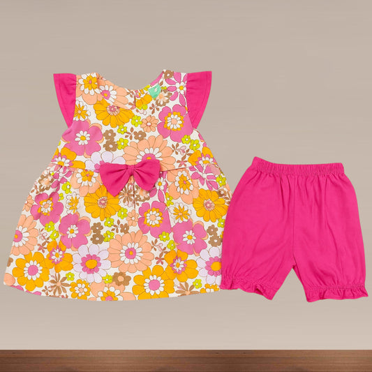Baby Girl Frock Shorts set  - 229
