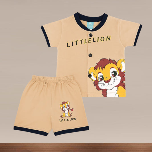 Premium Boy Baby Front Open Shorts Set - 223