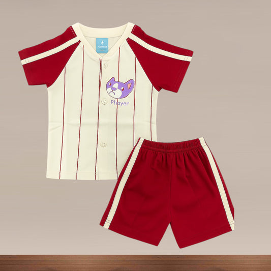 Premium Boy Baby Front Open Shorts Set - 223