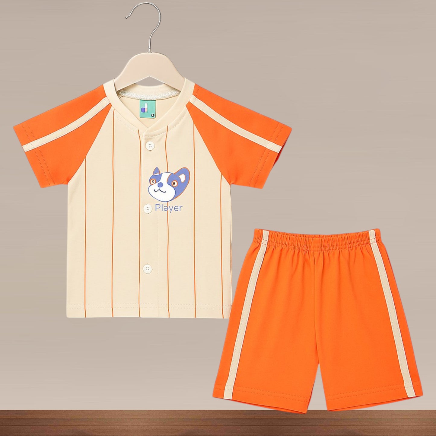 Premium Baby Boy Front Open Shorts Set - 223
