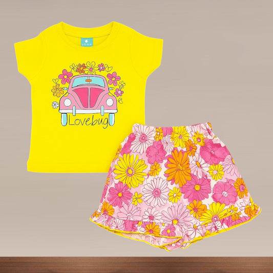 Premium Girl Baby Fancy Shorts Set  - 227
