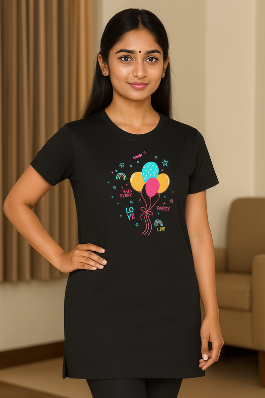 Women Long Polo T-Shirt