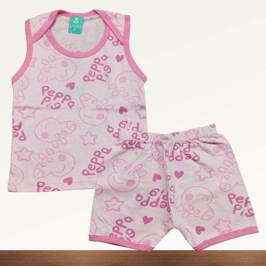 Premium Baby Sleeveless Shorts Set - 3001