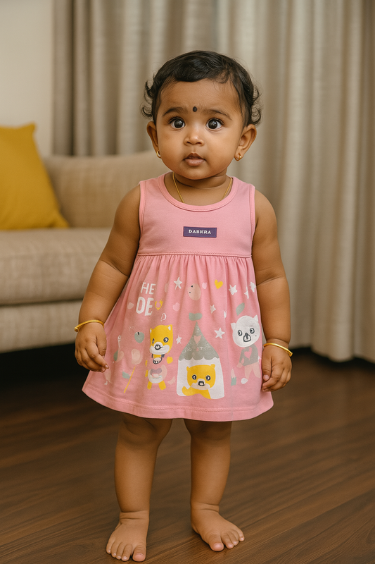 Premium Girl Baby Frock - 3010