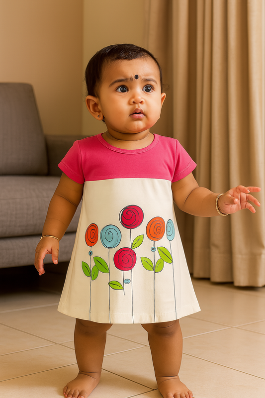 Premium Girl Baby Frock  - 3010