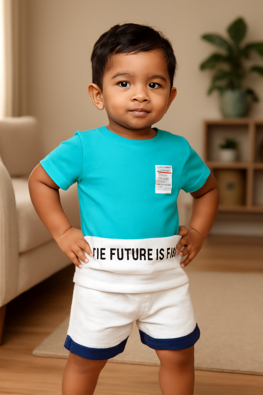 Premium Boy Baby Half Sleeve Shorts Set - 221