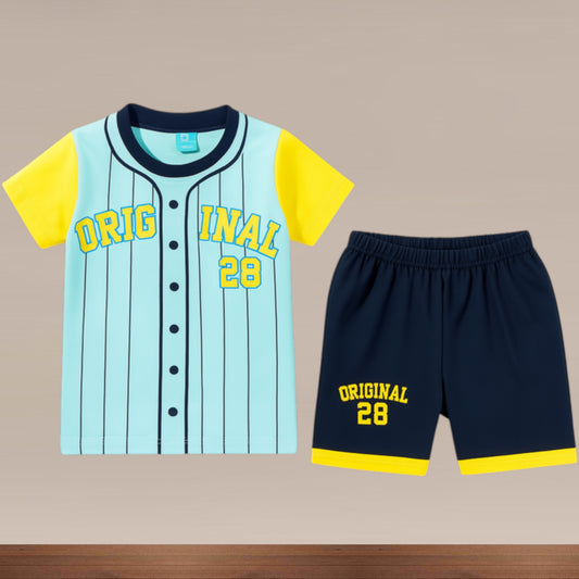 Premium Boy Baby Half Sleeve Shorts Set