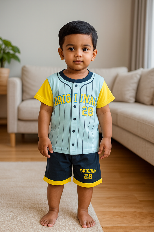 Premium Boy Baby Half Sleeve Shorts Set