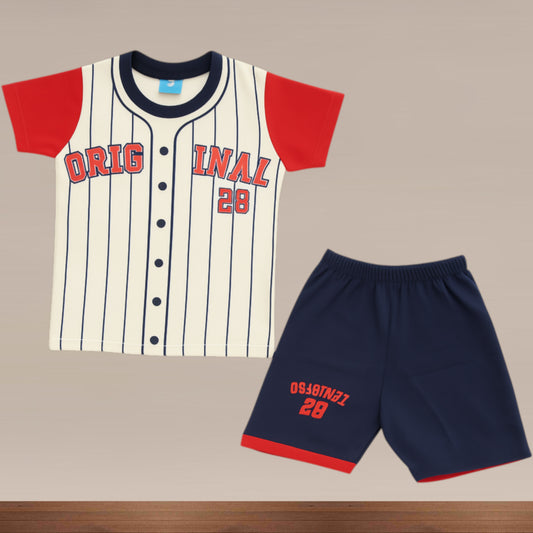 Premium Boy Baby Half Sleeve Shorts Set - 221