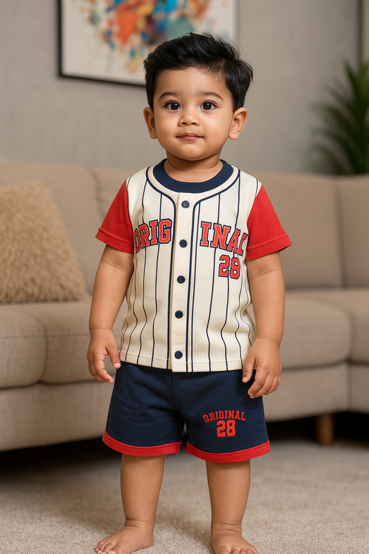 Premium Boy Baby Half Sleeve Shorts Set - 221