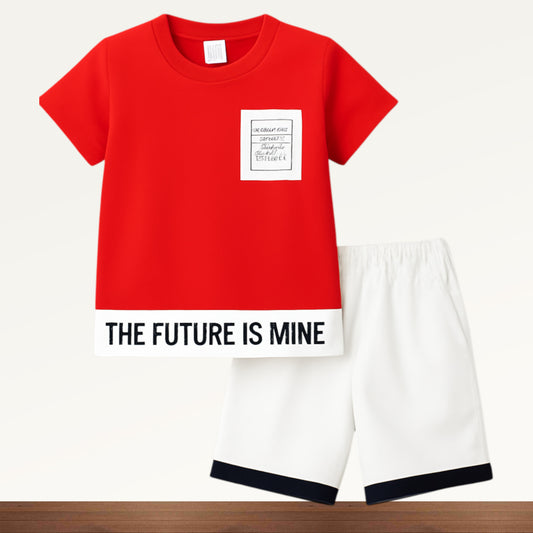 Premium Boy Baby Half Sleeve Shorts Set - 221