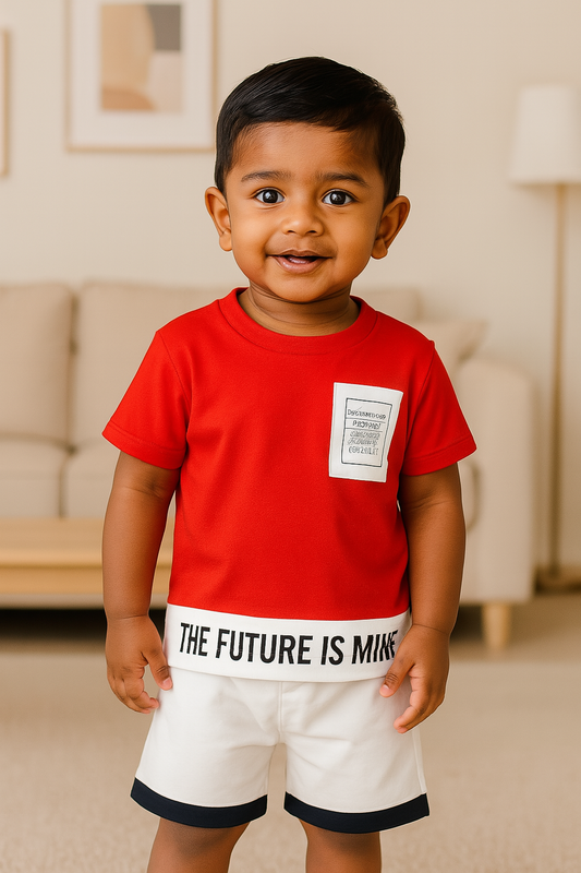Premium Boy Baby Half Sleeve Shorts Set - 221