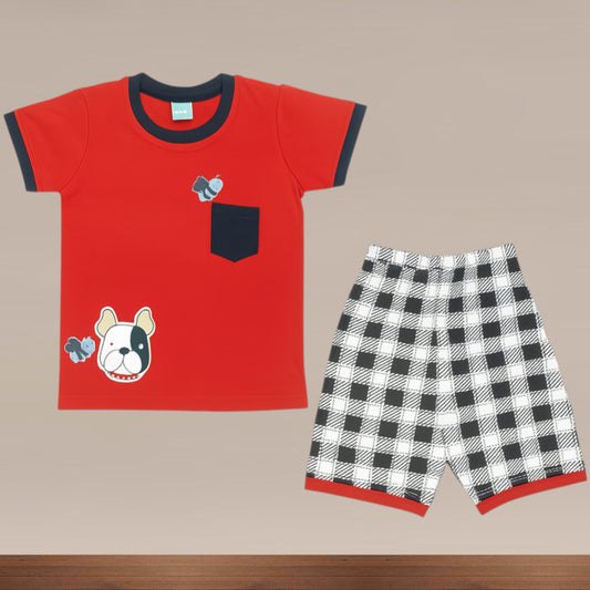 Premium Boy Baby Half Sleeve Shorts Set - 221