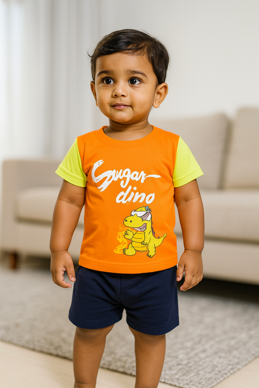 Premium Boy Baby Half Sleeve Shorts Set - 221
