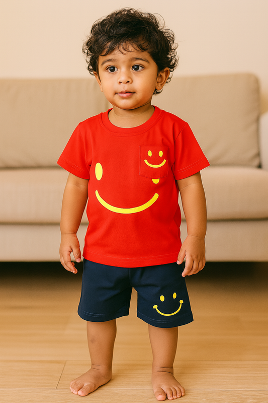 Premium Boy Baby Half Sleeve Shorts Set - 216