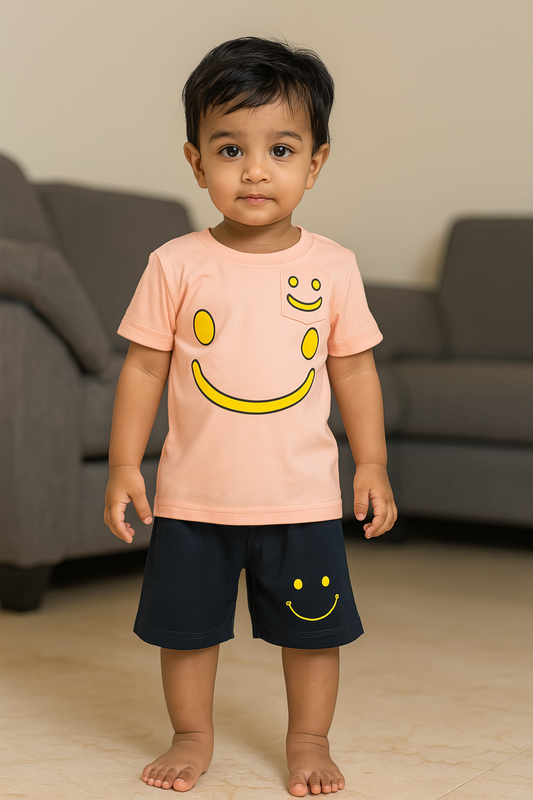 Premium Boy Baby Half Sleeve Shorts Set - 216