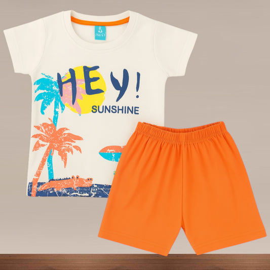 Premium Boy Baby Half Sleeve Shorts Set - 216