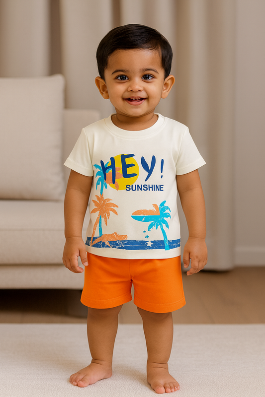 Premium Boy Baby Half Sleeve Shorts Set - 216