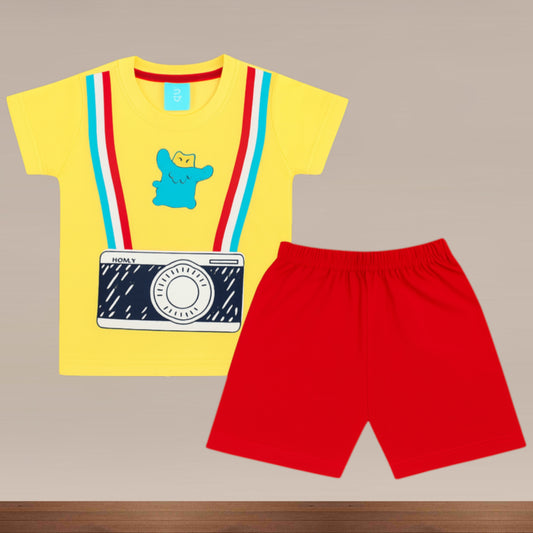 Premium Boy Baby Half Sleeve Shorts Set - 216