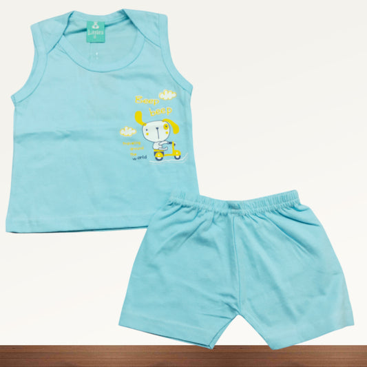 Premium Baby Sleeveless Shorts Set - 3001