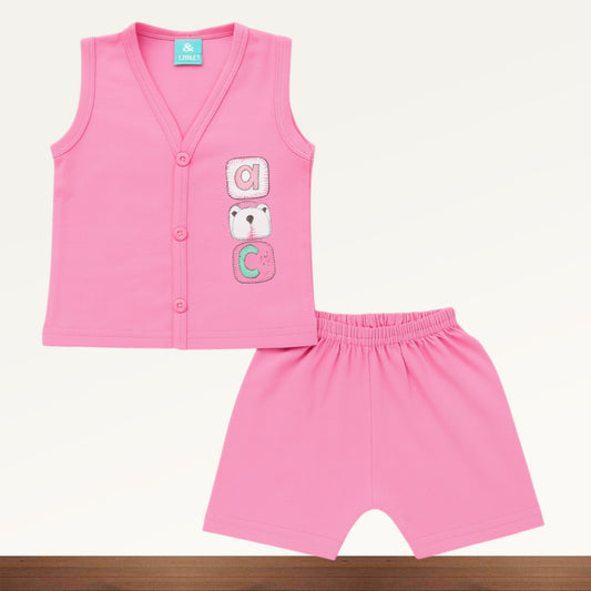 Premium Baby  Front Button Shorts Set - 3002