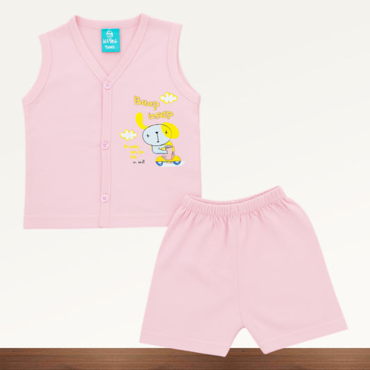 Premium Baby  Front Button Shorts Set - 3002