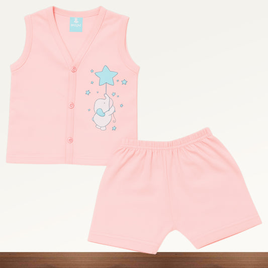 Premium Baby  Front Button Shorts Set - 3002