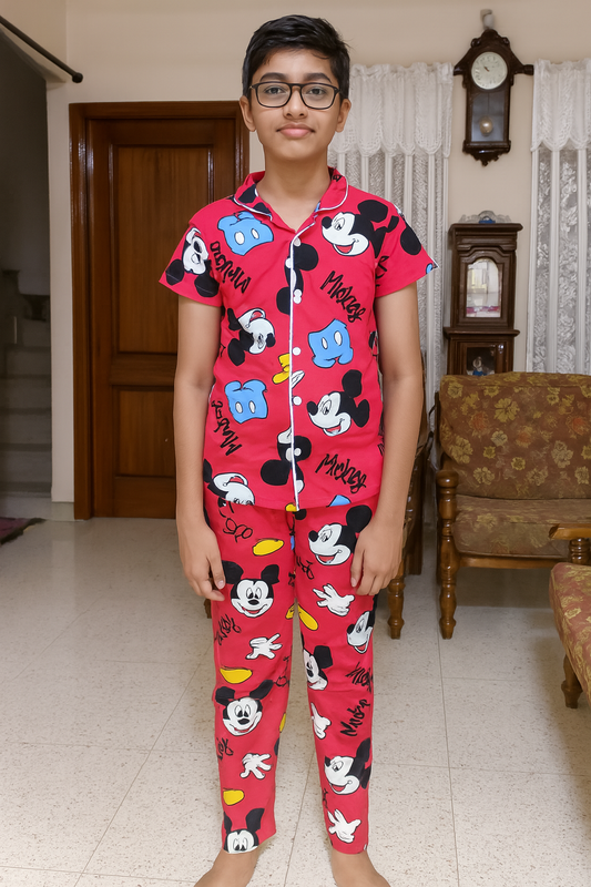 Boy Half Sleeve Pant Collar Set