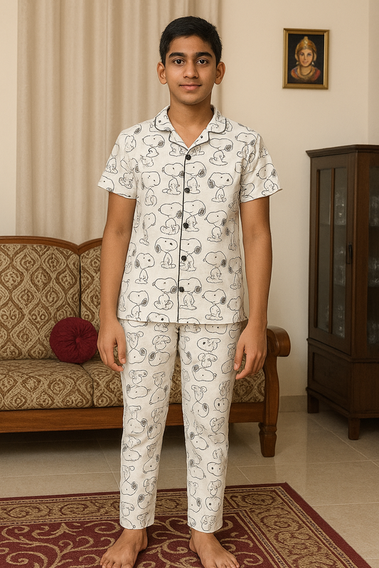 Boy Half Sleeve Pant Collar Set