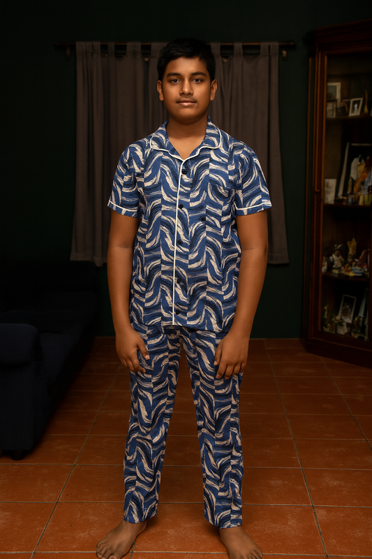 Boy Half Sleeve Pant Collar Set
