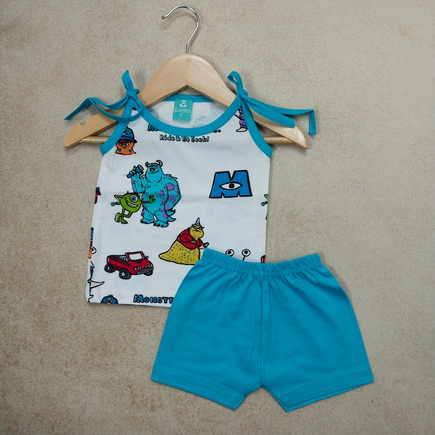 Premium Baby Tie Knot Shorts Set - 3005