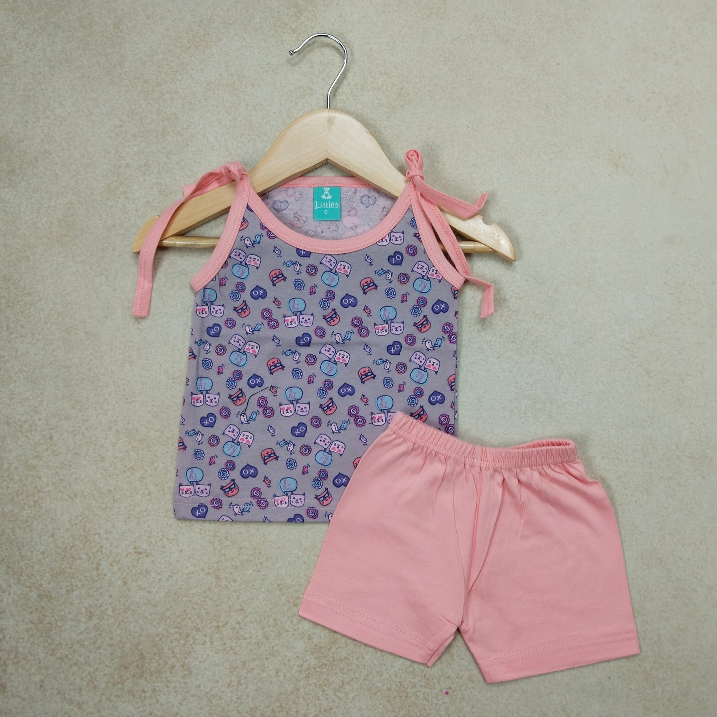 Premium Baby Tie Knot Shorts Set - 3005