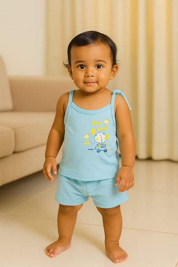 Premium Baby Tie Knot Shorts Set - 3005