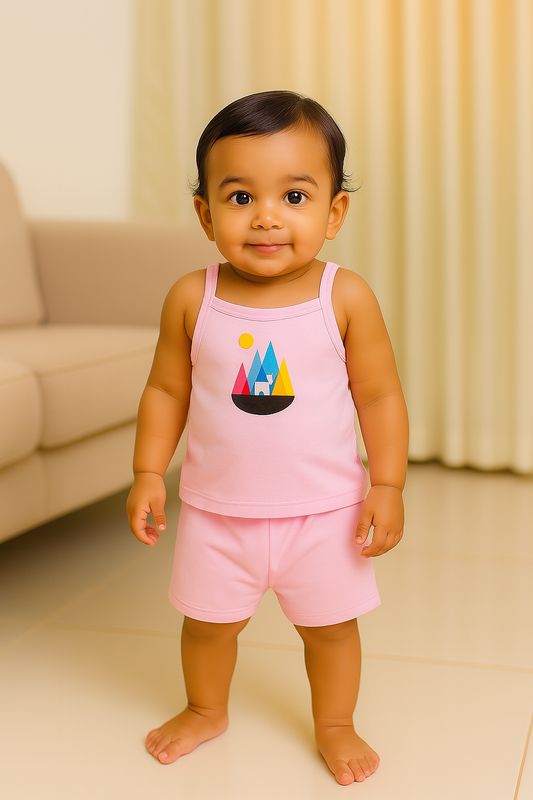 Premium Baby Tie Knot Shorts Set - 3004