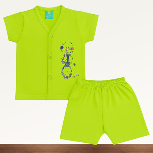 Premium Baby Plain Half Sleeve  Shorts Set