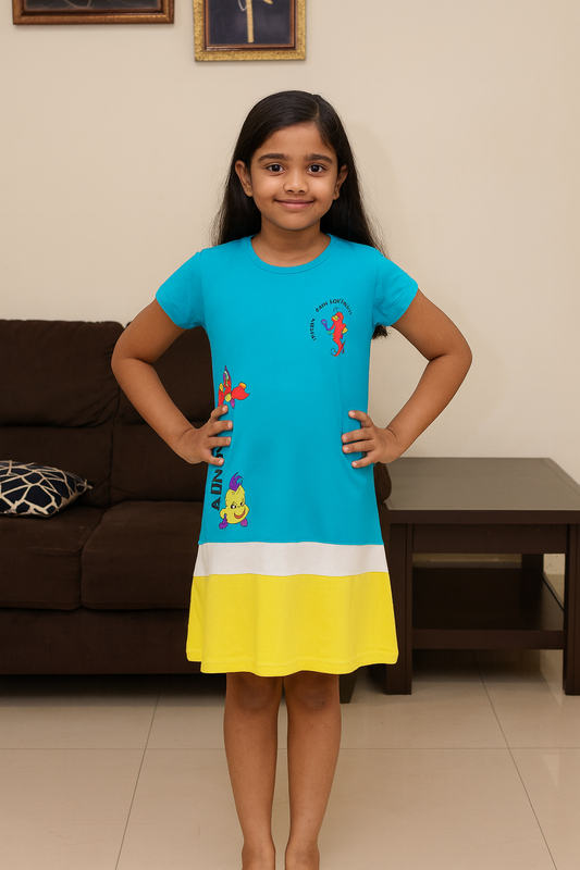 Premium Kids Long Polo Frock - 9024
