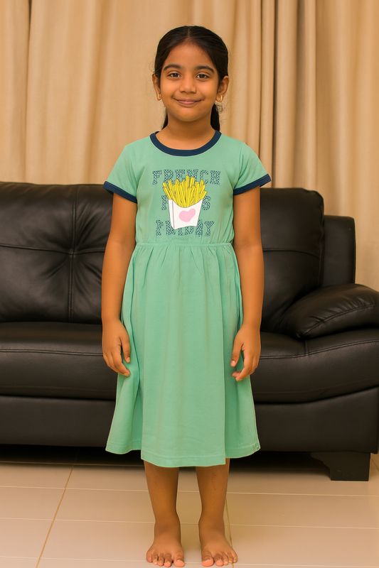 Premium Kids Long Polo Frock - 9024