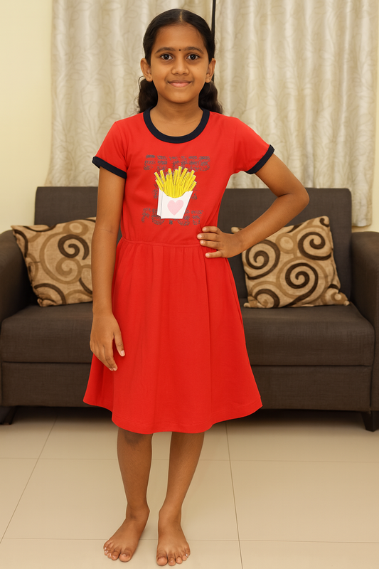 Premium Kids Long Polo Frock  - 9024