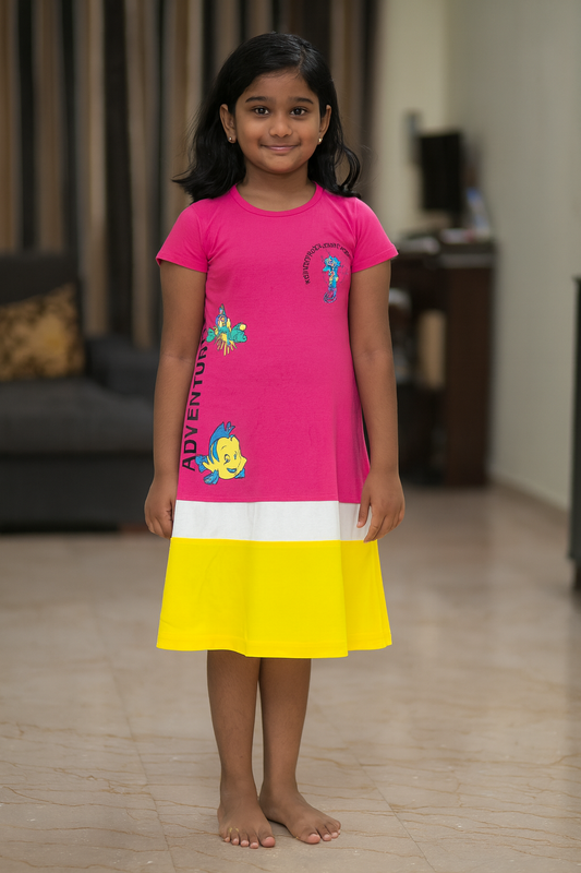Premium Kids Long Polo Frock - 9024